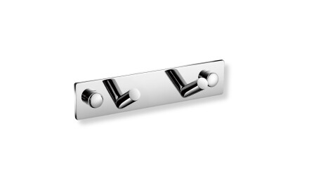 Rack – 2 angled towel hooks / chrome