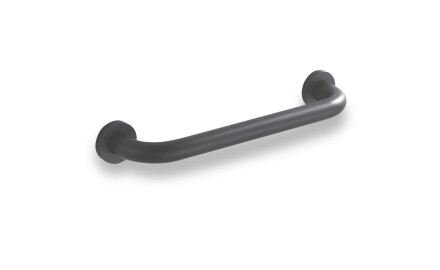 Bathroom handle, Ø25, straight, 30 / matt black