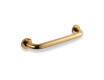 Bathroom handle, Ø25, straight, 30 / glossy gold
