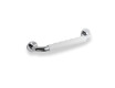 Bathroom grab rail, Ø25, straight, 30 / non-slip white cap / chrome