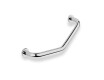 Angled bathroom handle, Ø25 / chrome