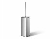 Freestanding toilet brush / square / chrome