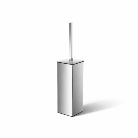 Freestanding toilet brush / square / chrome #1