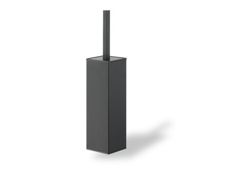 Wall-mounted toilet brush / square / matt black