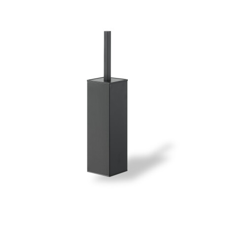 Wall-mounted toilet brush / square / matt black #1
