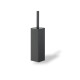 Wall-mounted toilet brush / square / matt black #1