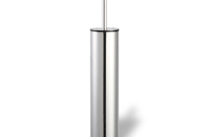Tall freestanding toilet brush / chrome