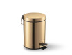 STANDARD round pedal bin, 3 L, soft-close / glossy gold