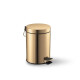 STANDARD round pedal bin, 3 L, soft-close / glossy gold #1