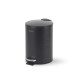 BUDGET round 3 L pedal bin, soft-close / matt black steel #1