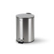 BUDGET round 3 L pedal bin, soft-close / satin-finish stainless steel #1