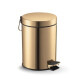 STANDARD round 5 L pedal bin, soft-close / glossy gold #1
