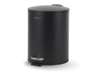 BUDGET round 5 L pedal bin, soft-close / matt black steel