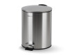BUDGET round 5-litre pedal bin, soft-close / satin-finish stainless steel