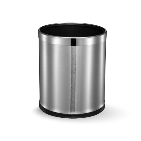9-litre open bin / removable casing / brushed steel, polished steel rim #1