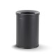 10-litre waste bin, lid with a disposal opening / matt black steel #1