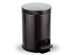 PREMIUM round 5-litre pedal bin, soft-close / metallic graphite