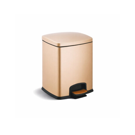 PREMIUM rectangular pedal bin, 5 L, soft-close / champagne #1