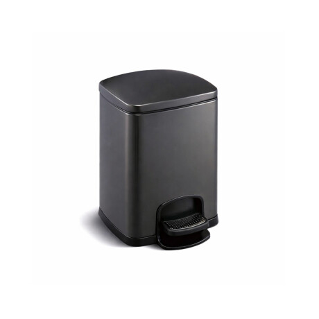 PREMIUM rectangular pedal bin, 5 L, soft-close / matt black #1