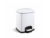 PREMIUM rectangular pedal bin, 5 L, soft-close / white
