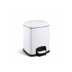 PREMIUM rectangular pedal bin, 5 L, soft-close / white #1