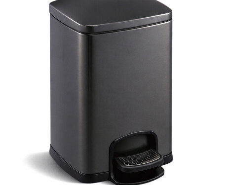 PREMIUM rectangular pedal bin, 20 L, soft-close / matt black