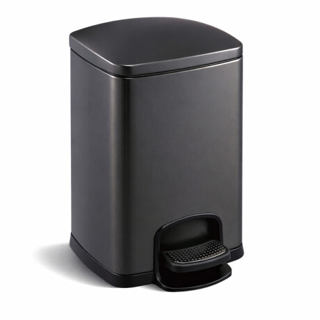 PREMIUM rectangular pedal bin, 20 L, soft-close / matt black #1