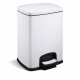 PREMIUM rectangular pedal bin, 20 L, soft-close / white #1