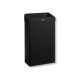 30-litre waste bin with open lid, R1 series / matt black stainless steel #1