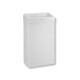 30-litre waste bin with open lid, R1 series / matt white stainless steel #1