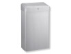 30-litre waste bin with hinged lid, R1 series / brushed stainless steel