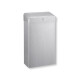 30-litre waste bin with hinged lid, R1 series / brushed stainless steel #1