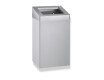 49-litre waste bin with open lid, R10 series / brushed stainless steel