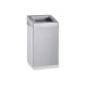 49-litre waste bin with open lid, R10 series / brushed stainless steel #1