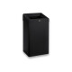 49-litre waste bin with open lid, R1 series / matt black stainless steel #1