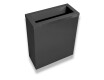 25-litre bin, lid with a slot / matt black stainless steel