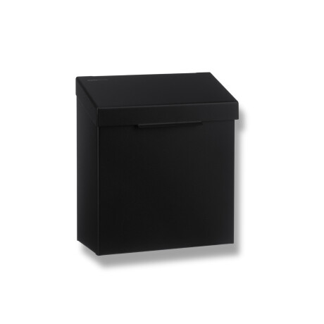 4.5L sanitary waste bin, R1 series / matt black stainless steel #1