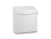 4.5L sanitary waste bin, R1 series / matt white stainless steel