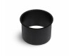 Round under-counter bin collar, Ø150 / matt black stainless steel