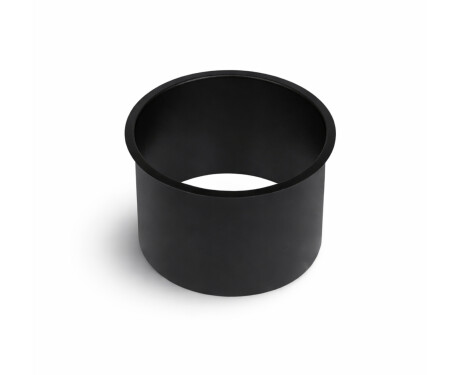 Round under-counter bin collar, Ø150 / matt black stainless steel