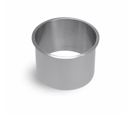 Round under-counter bin collar, Ø150 / brushed stainless steel