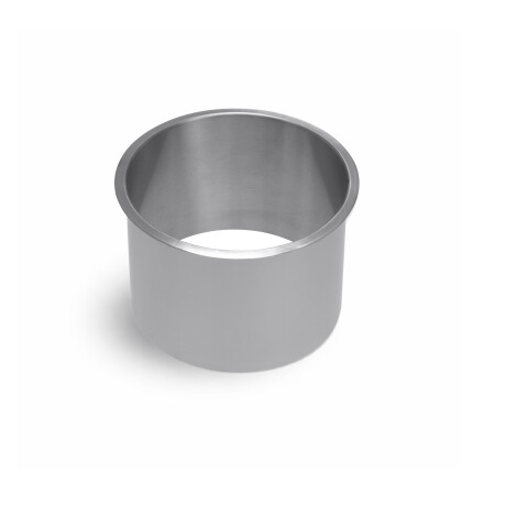 Round under-counter bin collar, Ø150 / brushed stainless steel #1