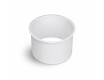 Round under-counter bin collar, Ø150 / matt white stainless steel
