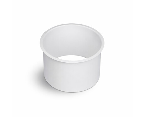 Round under-counter bin collar, Ø150 / matt white stainless steel