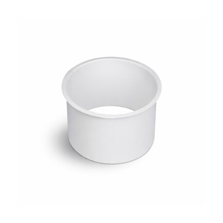 Round under-counter bin collar, Ø150 / matt white stainless steel #1