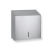 Square toilet roll holder for rolls up to Ø19 cm – R1 series / brushed steel #1