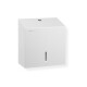 Square toilet roll holder for rolls up to Ø19 cm – R1 series / matt white stainless steel #1