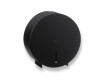 Round toilet roll holder for rolls up to Ø 19 cm – R1 series / matt black stainless steel