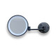 3x magnifying make-up mirror, round, with neutral-colour LED lighting, tiltable, double-jointed arm / matt black #1