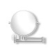 Make-up mirror – straight / 3x magnification, round, tilting, double-jointed arm / chrome #1